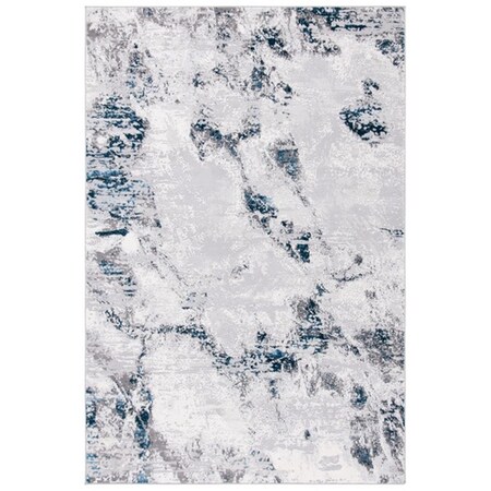 Safavieh 5 ft. 5 in. x 7 ft. 7 in. Amelia Contemporary Rectangle Power Loomed Rug - Gray & Blue ALA232G-5